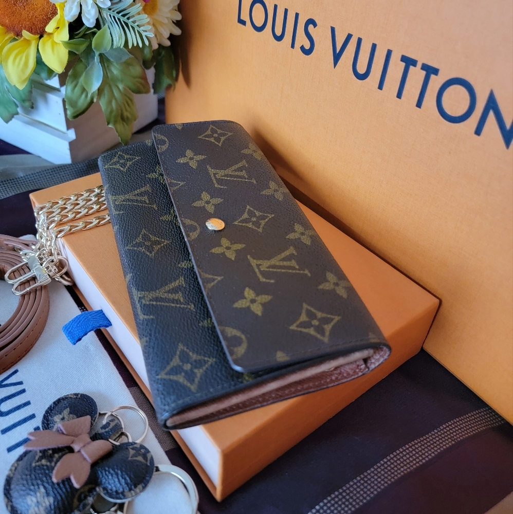 🤎Authentic Louis Vuitton Monogram Sarah Wallet Women's Large Wallet🤎 - Picture 12 of 17